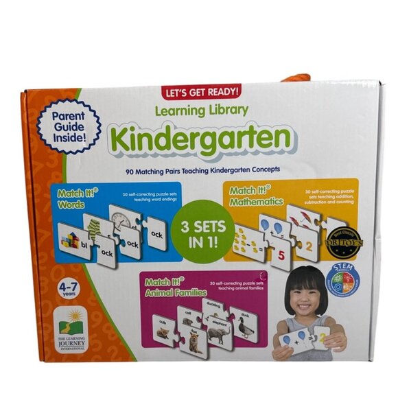Lets Get Ready! Learning Library Kindergarten Educational Game Set Complete - Picture 1 of 7